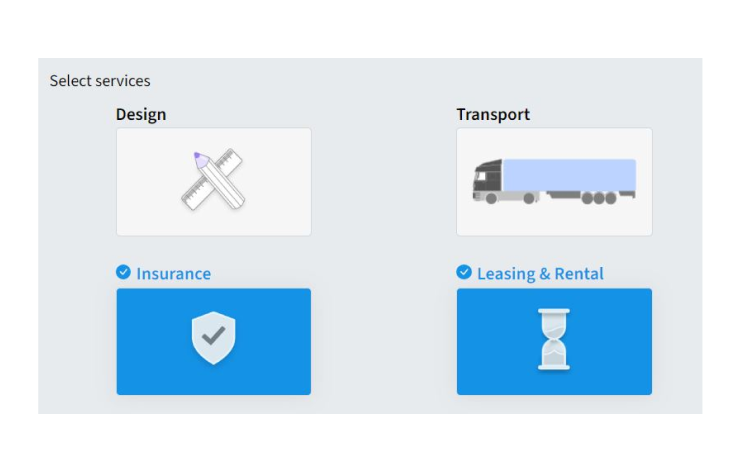 Forgot to add something?
Add more services to your project such as leasing and insurance.
